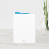 Bedankt Baby shower fotokaart (Achterkant)