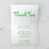 Bedankt Baby shower - Groen (Binnen)