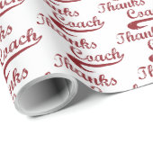 Bedankt Baseball Coach Large Grunge Baseball Cadeaupapier (Rol Hoek)