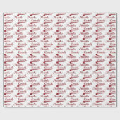 Bedankt Baseball Coach Large Grunge Baseball Cadeaupapier (Vlak)