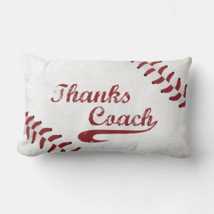 Bedankt Baseball Coach Large Grunge Baseball Kussen