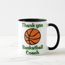 Bedankt basketbalcoach mok