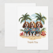 Bedankt Basset Hound Dogs Hawaiian Shirten (Voorkant / Achterkant)