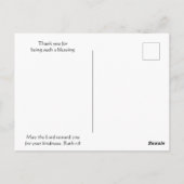 Bedankt Beauful Morning Light Sunrise Scripting Briefkaart (Achterkant)