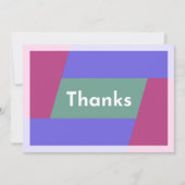 "Bedankt" Bedankkaart (Voorkant)