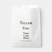 Bedankt Bedrijfsnaam en Logo Website Sjabloon Bedankzakje (Voorkant)