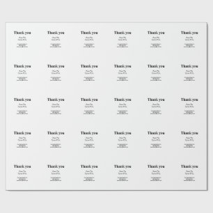 bedankt bedrijfsnaam van website sociale e-mails cadeaupapier