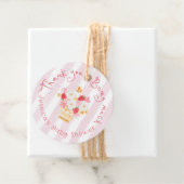Bedankt Berry Much Whimsical Baby shower Bedankjes Labels (In situ)
