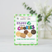 Bedankt Bestellen Scout Cookies Kaarten (Staand voorkant)