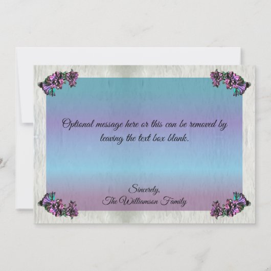 Bedankt Bloemen 2190 Kaart (Achterkant)