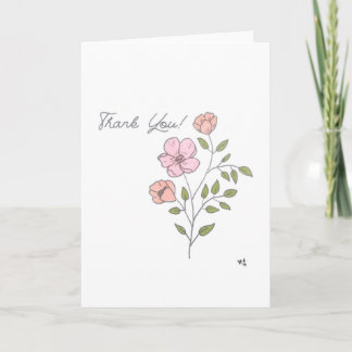 Bedankt Bloemen 2 Kaart