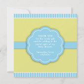 Bedankt Blue Shower wandelwagen Flat Kaart (Achterkant)