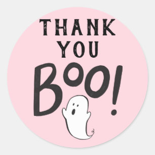 Bedankt Boo Baby shower Favor Ronde Sticker