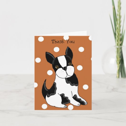 Bedankt Boston Terrier (Voorkant)