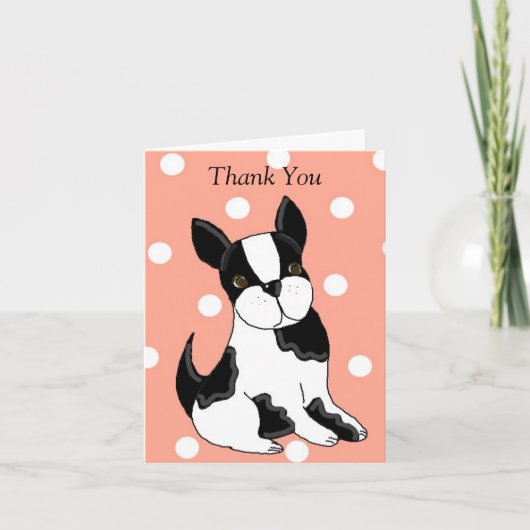 Bedankt Boston Terrier (Voorkant)
