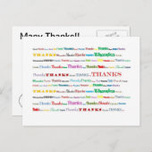 Bedankt briefkaart (Voorkant / Achterkant)