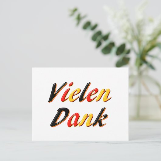 Bedankt Briefkaart (Staand voorkant)