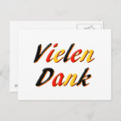 Bedankt Briefkaart (Voorkant / Achterkant)