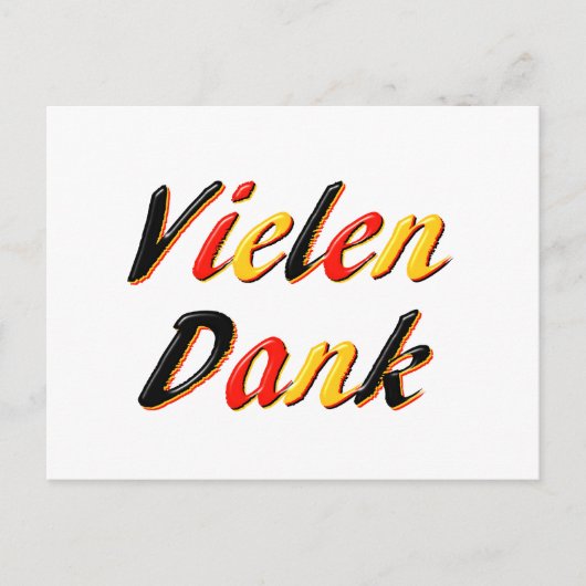 Bedankt Briefkaart (Voorkant)