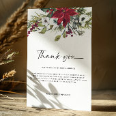 Bedankt Bruiloft Card