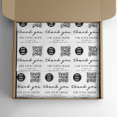 Bedankt Business Packaging Logo QR Code Tissuepapier