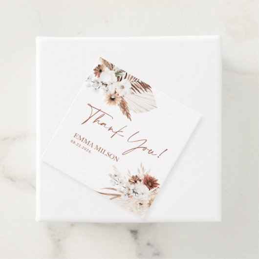 Bedankt Cadeau Labels Boho Pampas (In situ)