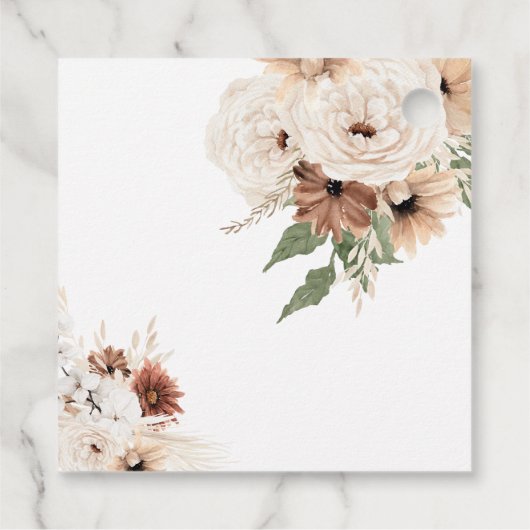 Bedankt Cadeau Labels Boho Pampas (Achterkant)