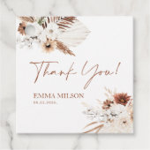 Bedankt Cadeau Labels Boho Pampas (Voorkant)