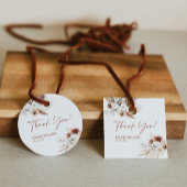 Bedankt Cadeau Labels Boho Pampas