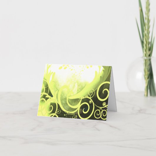 Bedankt Calla Lily Yellow golden Limoen (Achterkant)