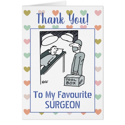 Bedankt chirurg (Voorkant)