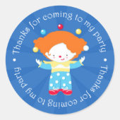 Bedankt Circus Carnaval Sticker (Voorkant)