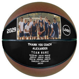 Bedankt Coach - Aangepaste teamfoto's en spelersna Basketbal