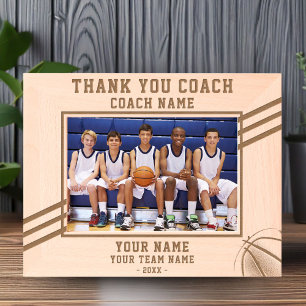 Bedankt Coach Basketbal Speler Naam Team Sport Gegraveerde Lijstjes