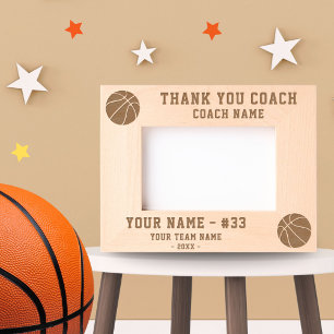 Bedankt Coach Basketbal Team Naam Sport Gegraveerde Lijstjes