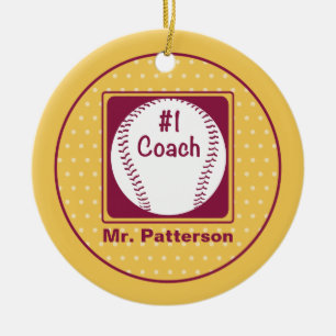 Bedankt coach, Bedankt nummer 1 Keramisch Ornament