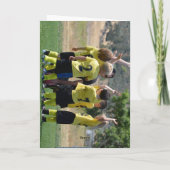 Bedankt Coach Kaart met Team Naam Foto (Achterkant)