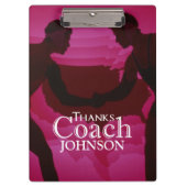 Bedankt Coach Silhouette Red Klembord (Voorkant)