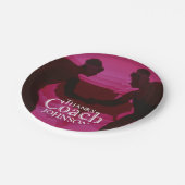 Bedankt Coach Silhouette Red Papieren Bordje (Gekanteld)