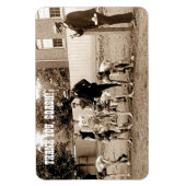 Bedankt Coach. Sportfotomagneet Magneet (Verticaal)