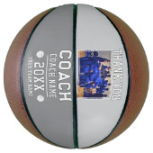 Bedankt Coach Teken Team Foto Basketbal (Verticaal)