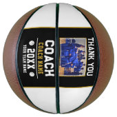 Bedankt Coach Teken Team Foto Basketbal (Verticaal)