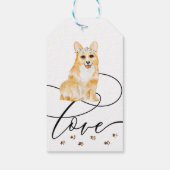 Bedankt Corgi PUPPY hond bruiloft Cadeaulabel (Achterkant)