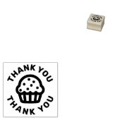 BEDANKT CUPCAKE RUBBEREN STEMPEL (Gestempeld)