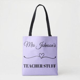 Bedankt Custom Name Teacher Appreciation Draagtas
