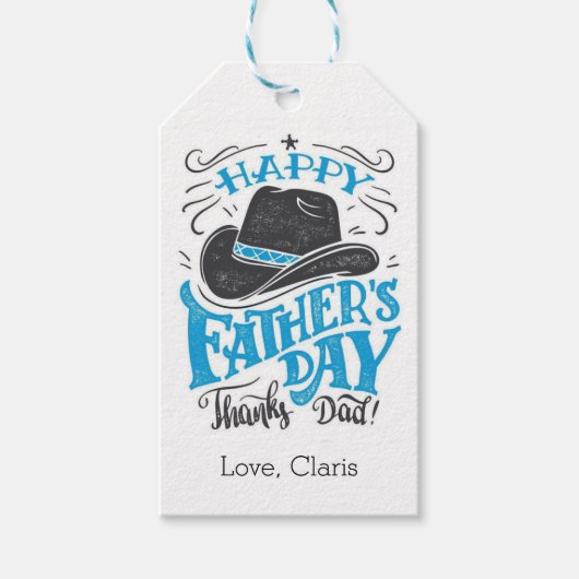 Bedankt Dad Vaderdag Gift Label Cadeaulabel (Voorkant)