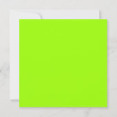 Bedankt, Dank u, chartreuse groen wit (Achterkant)