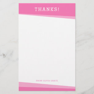 BEDANKT DANK U OPMERKING eenvoudige moderne hoeken Briefpapier