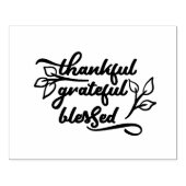 Bedankt, dankbaar, dankbaar, gebukt | Craft Stampe Rubberstempel (Afrduk)