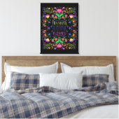 Bedankt, dankbaar, dankbaar, gebukt | Dit artikel Canvas Afdruk (Insitu (Slaapkamer))